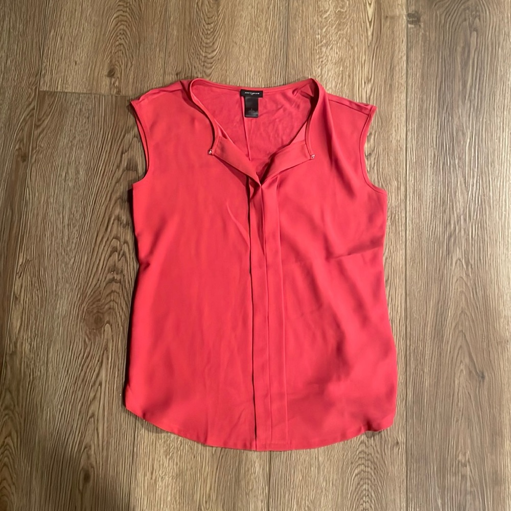 Ann Taylor Silk Sleeveless Blouse Women's Small